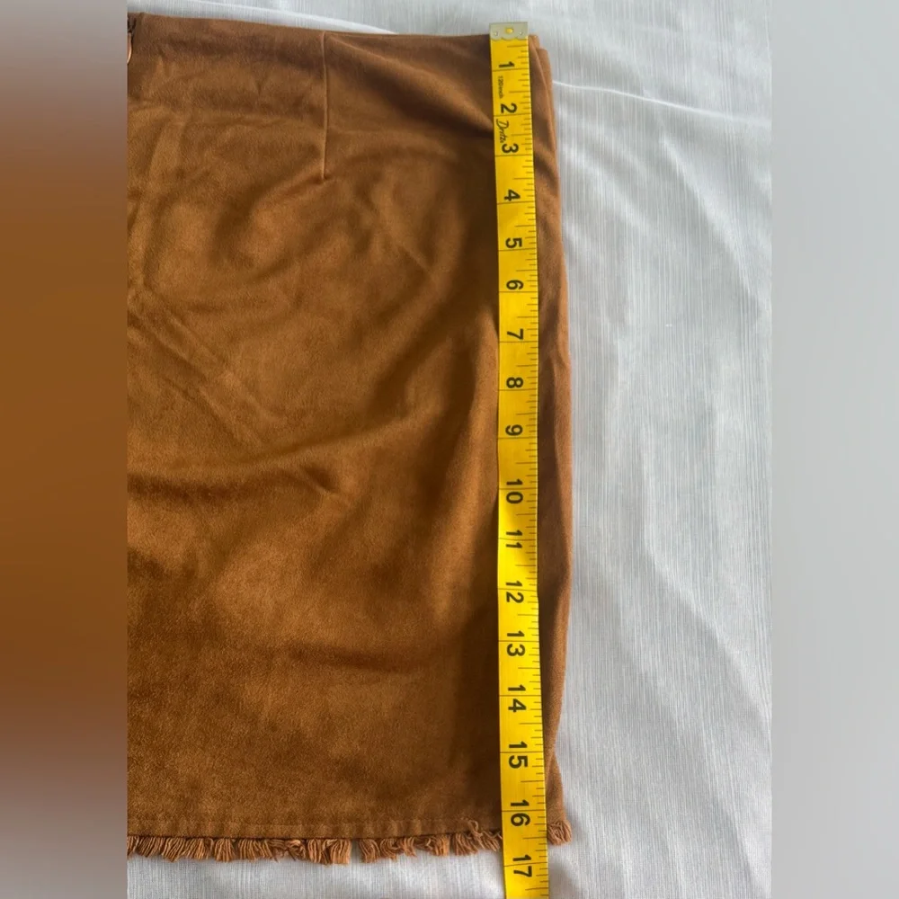 Lulu's Brown Wrap Mini Skirt - Picture 4 of 8